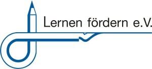 Logo von &bdquo;Lernen f&ouml;rdern e.V.&ldquo;, bestehend aus einem Bleistift und einer Nadel in blauer Darstellung mit Schriftzug.